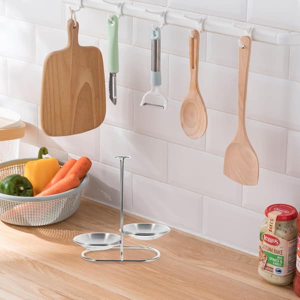 Suppeskeholder Øseholder Rustfrit Stål Stabil Bærende Delikat Elegant Speciel Form Køkken