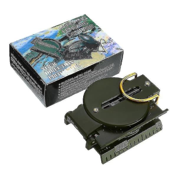 Fällbar multifunktionskompass med lins för militär, båt och instrumentbräda