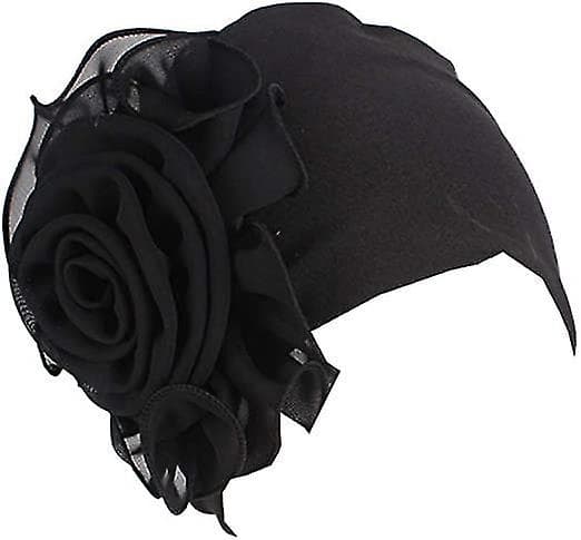 Dame King Size Blomst Elastisk Beanie Turban Bonnet Kjemohette