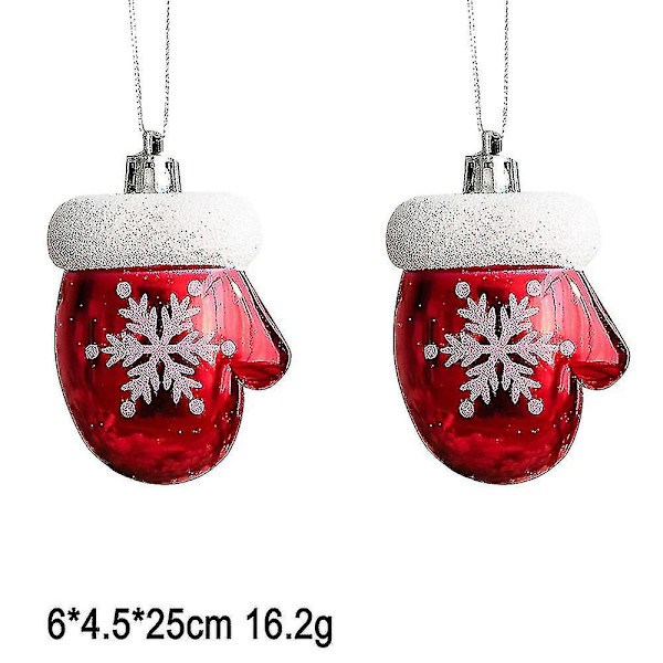 2 Plastjulkulor Julgransdekoration Bd-yuhao