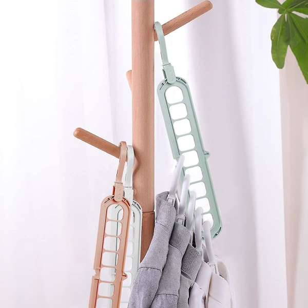 6 stk Kleshengere Roterende Multi Henger Organizer