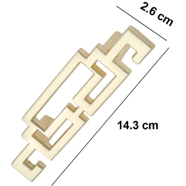 2 stk. Greb til Møbler, Zink Legering Skuffegreb Gold 64mm