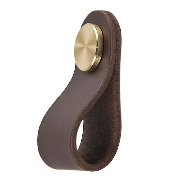 Skapsdørhåndtak Små Skaptrekk Knapper Og Håndtak Kommode Skuffeknapper Dark Brown