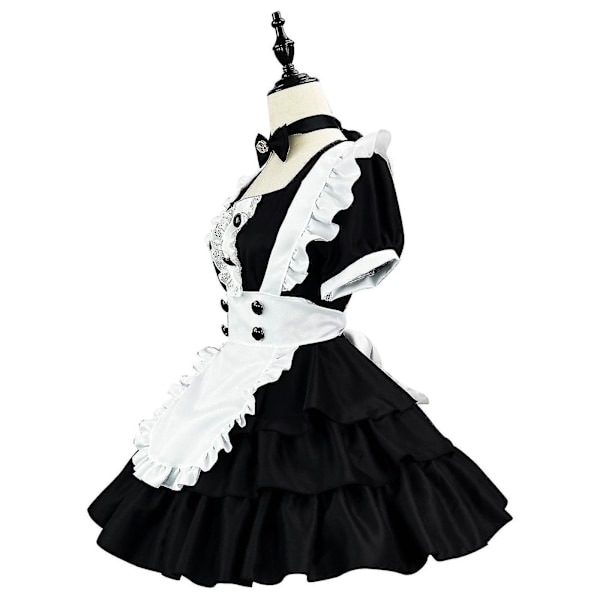 Kvinners Anime Fransk Lolita Fransk Forkle Fancy Kostyme L
