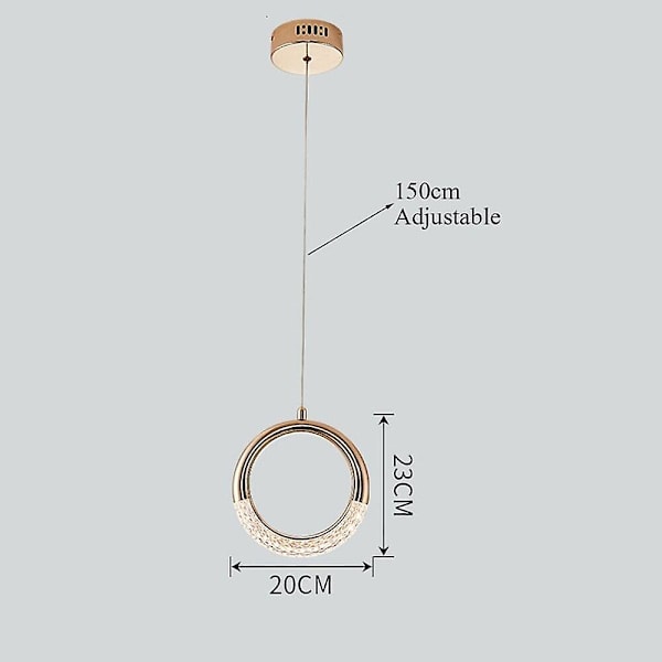 LED-Pendellampe Cirkel Ring Moderne Nordisk 1 3 Hoved