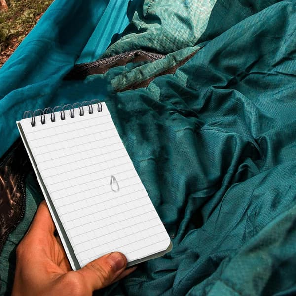 Vandtæt spiralnotesbog 7,6x12,7 cm Lille bærbar notesblok til udendørs camping