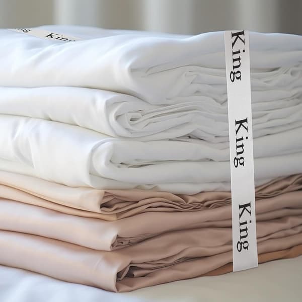 4 stk elastisk lakenbånd oppbevaringsstropper hvit polyester justerbar elastisk design moteriktig