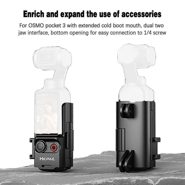 För Osmo Pocket 3 Camera Extension Adapters Montering Adapter Ramtillbehör