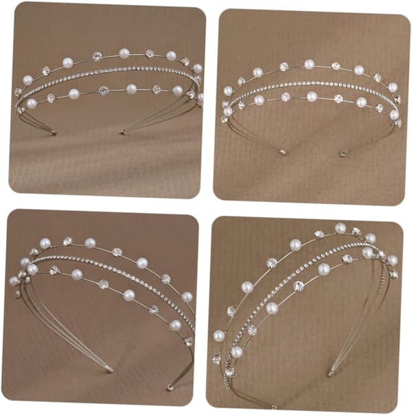 Rhinestone Pandebånd Brude Hårtilbehør Elegant Multi Bryllupshårbånd