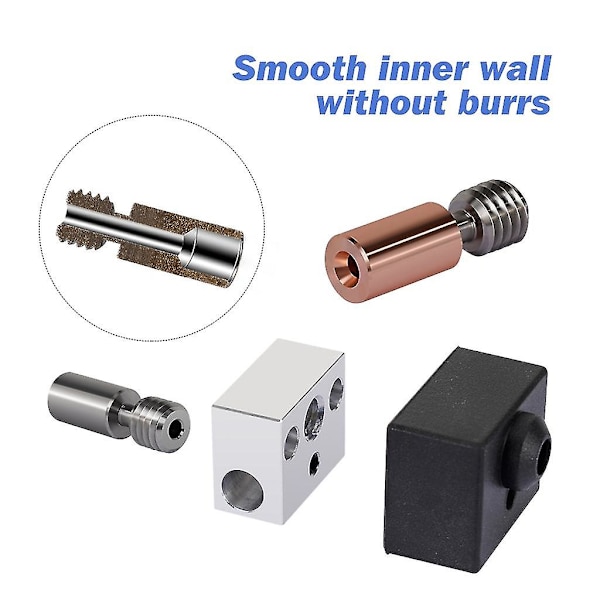 3D-utskrift Hotend-kit för Ender3 S1 Munstycke Hot End Extruder Uppvärmningsblock Kit