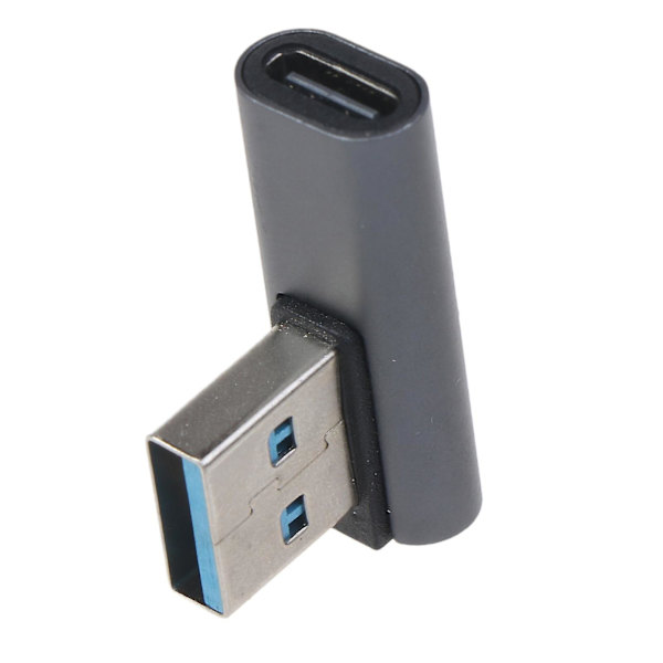 Suorakulmainen 90 Asteen USB 3.0 Tyypin C Urospuolinen Nappula Naaraspuoliseen USB C -muuntimeen