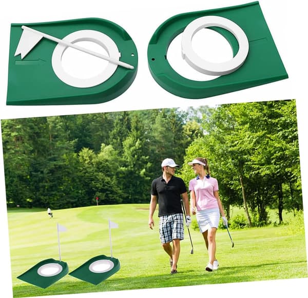 2 st plastputtkopp golf träningshjälp bärbar putthålsövningskopp