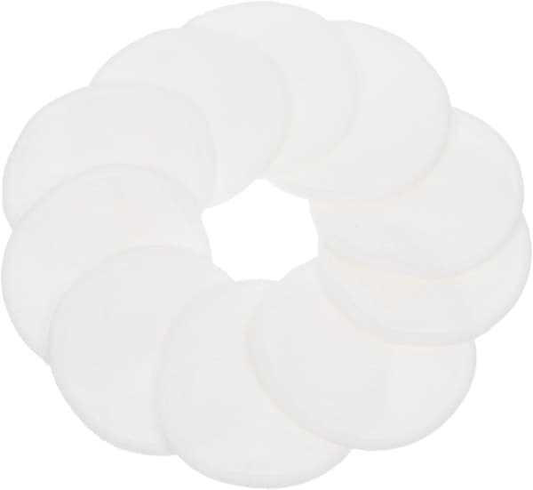 Genanvendelige Makeup Bomuldsrondeller 10 stk. 8 cm Bløde Vaskbare Ansigtsrondeller