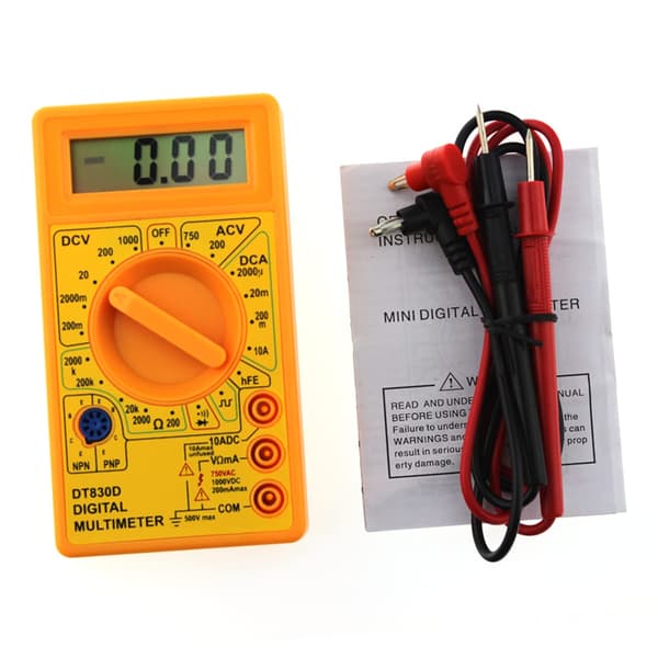 3 st digital multimeter testare summer utgångsspänning ampere ohm testprob