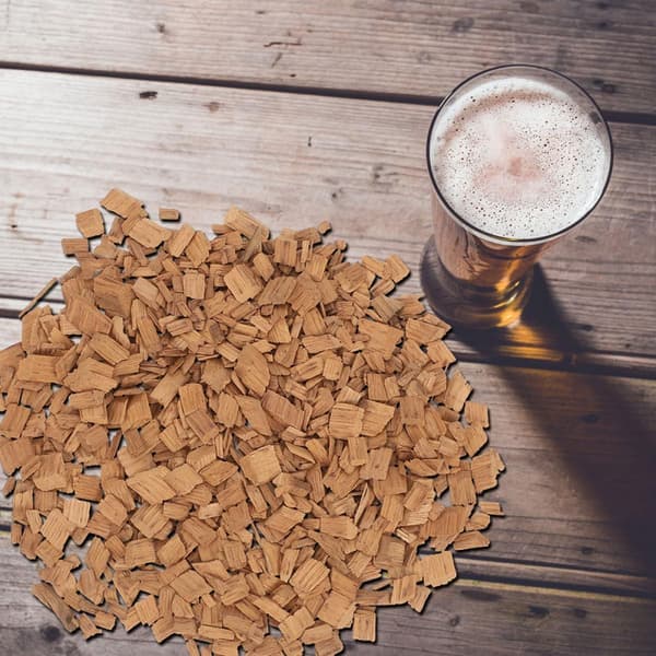 2 pakker egetræschips til rødvin og whisky, syntetisk materiale, 100 gram pr. pakke