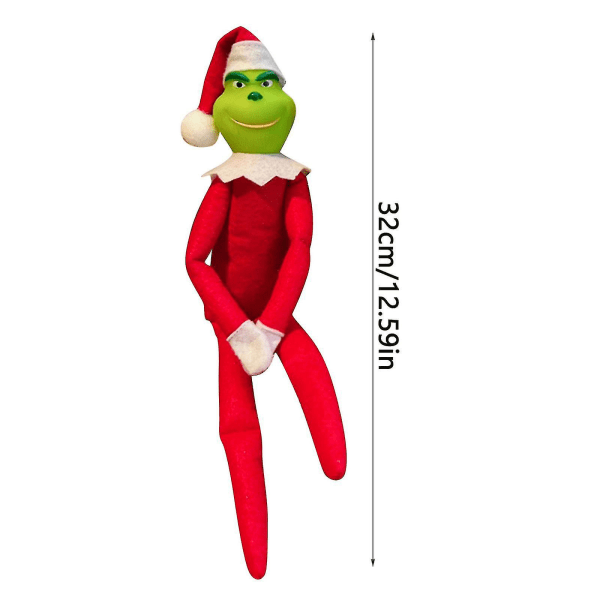 Grinchin Nukke Kestävä Grinch-Nukke Leikkiä Varten Pojille Ja Tytöille Green