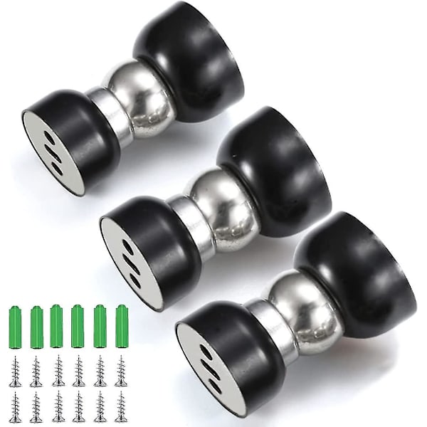 Magnetisk Dörrstopp Golv Svart Dörrstopp Magnetisk Vägg Dörrstopp