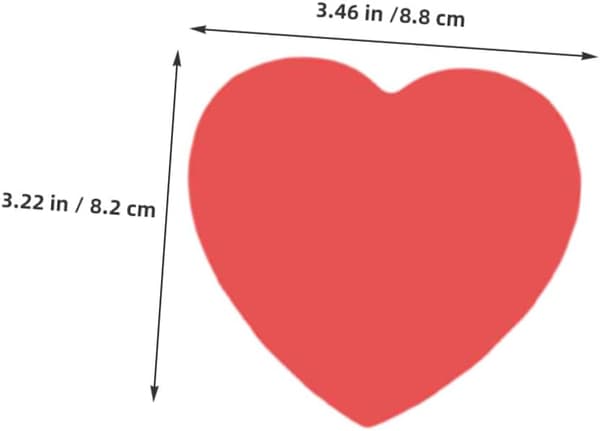2 sæt Valentinsdag hjerteformede papirudskæringer DIY håndværkssæt