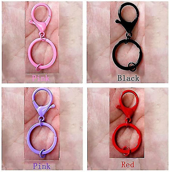 Hummer Spænde Farvet Klips Nøglering Nøglekæde Metal Snap Hooks