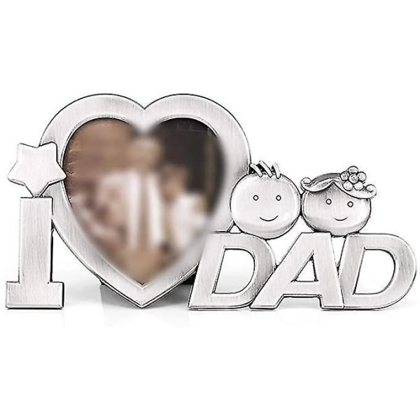 Love Dad -valokuvakehys syntymäpäivälahjaksi metallikehys