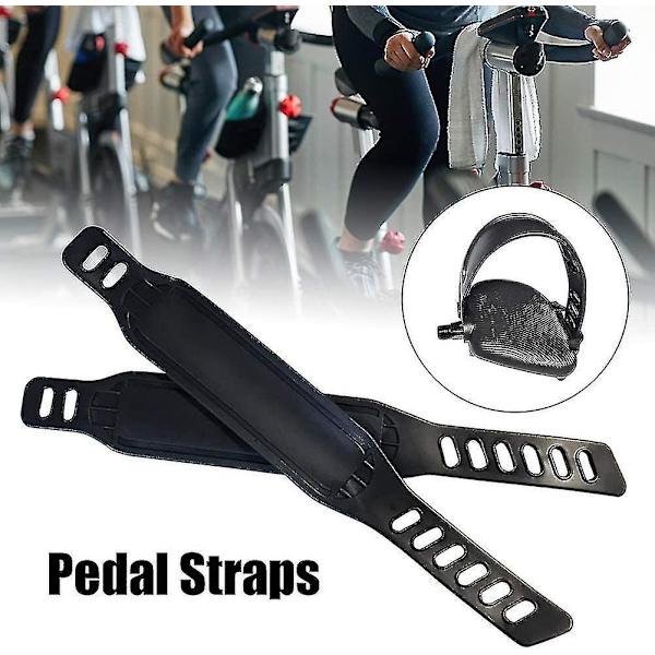 1 Par Cykelpedalremmar för Träning, Tunga Justerbara Universalpedalremmar