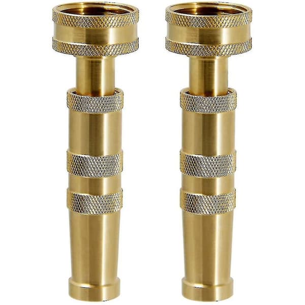 Robust Messing Justerbar Twist Dysesæt, 2 stk., Messing Slange Dysesæt