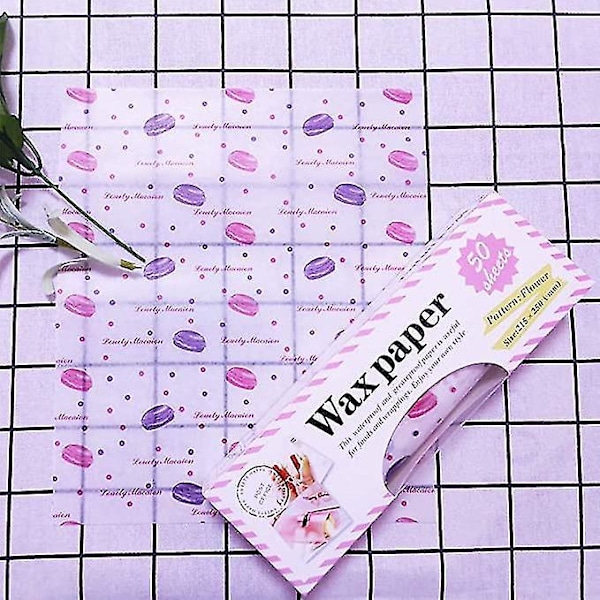 100 st Matpapper för Mat, 2 Stilar