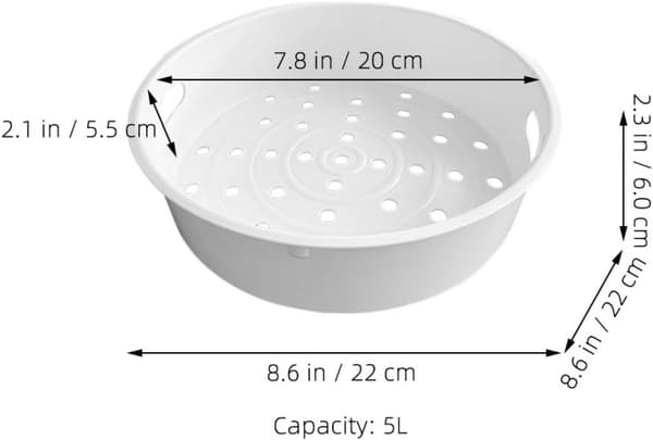 2 stk. dampstativ i plast, dampkurv til riskoker, slitesterk, jevn oppvarming, hvit dampstativ