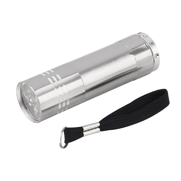 Ultra-lysende 9 LED UV Violet Lommelygte