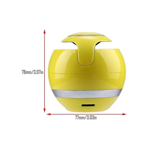 Pyöreä Suport Tf Kortti Hi-Fi Kaiutin FM Mini Audio Bluetooth