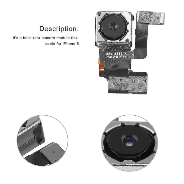 Bakkamera Modul Utbytte Flex Kabel iPhone 5 5g