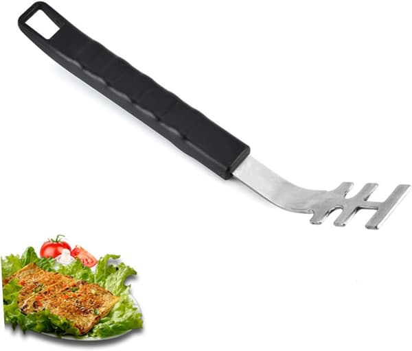 2 stk. grillristløftere i rustfrit stål til håndtering af varme riste BBQ-tilbehør
