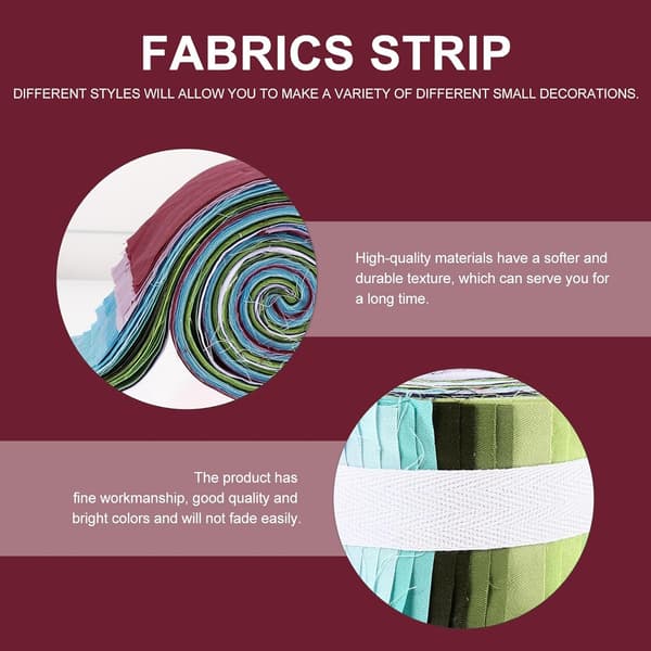 36 stk. rene bomuldsstrimler lange stofstrimler til patchwork håndværk patchwork quilt