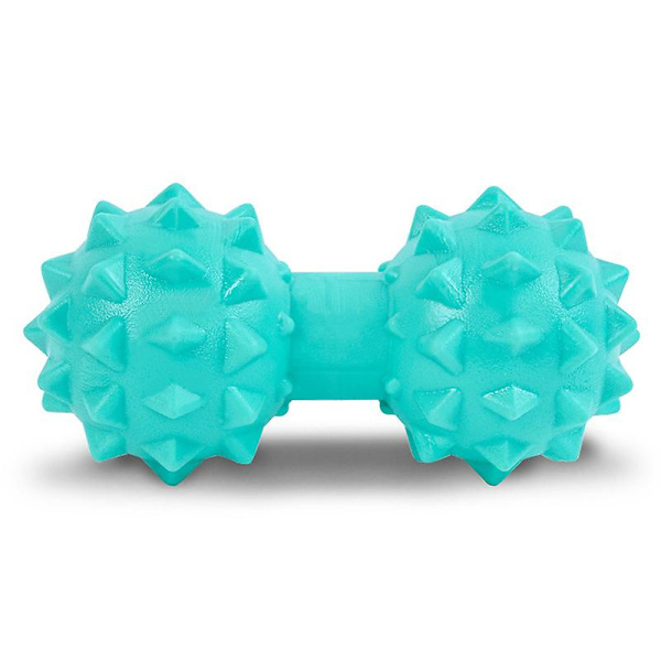 TPR Yoga Fascia Roller Jordnötsmassageboll Rygg Ben Fot Muskelavslappning Green Double Ball