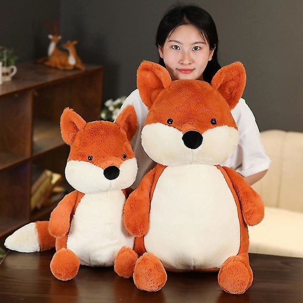 35-90cm Pehmeä Fluffy Fox Pehmolelu Söpö Eläin Kettu täytetty nukke Tyttöjen Lover Kawaii Sohva Koristetyynyt 50CM