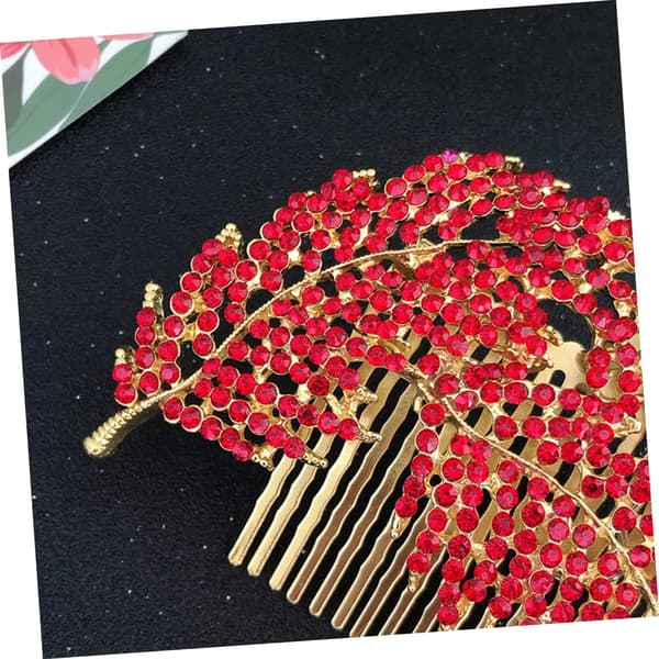 Elegant Rhinestone Blomst Hårinnstikk Kam Brude Hodeplagg Bryllupshodeplagg Hårtilbehør Sett