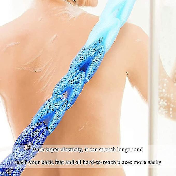 3 st Badsvamp Massage Rygg Scrubber Nät Svamp