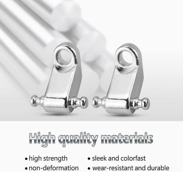 Rullende String Tree Holder Metal Elektrisk Guitar String Guides Med Skruer (sølv) (4 stk)