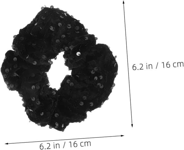 3 st glittrande hårscrunchie paljetthårband för kvinnor elastiska glittrande hästsvanshållare för fester dagligt bruk