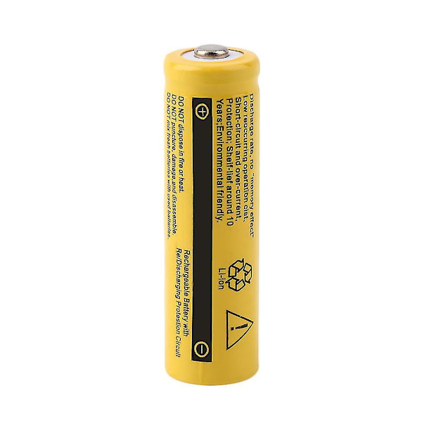 Keltainen 4 kpl 3.7v 14500 2500mAh Li-ion Ladattava Akku