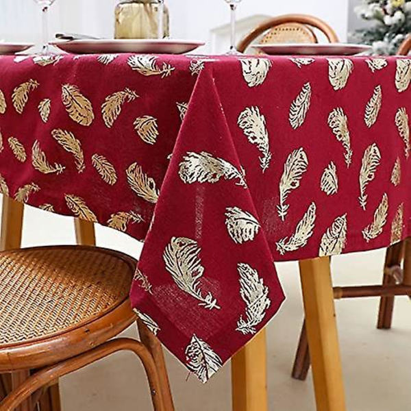Polyester Rektangulær Juledug, Pletbestandig Rektangulær Dug