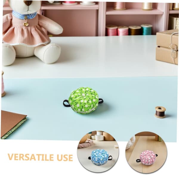 3 stk gresskarformet sypute håndleddsnålholder sett med elastisk bånd