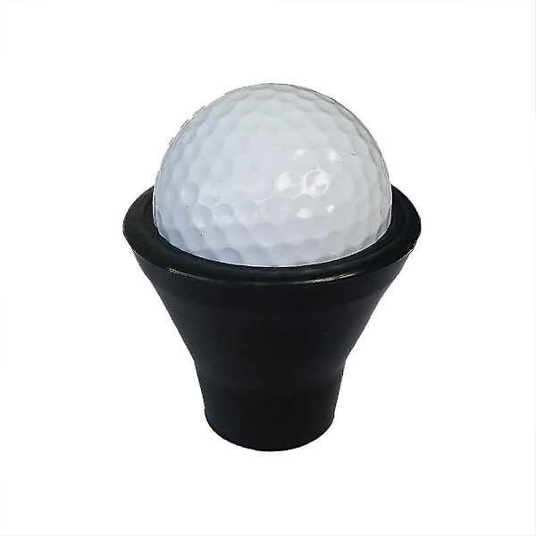 Golfbollshämtare Sugkopp Grepp Sugkopp Plocka Upp Ryggskydd Sätt På Puttern Grip svart (2-pack)