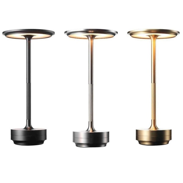 Uppladdningsbar bordslampa Dimbar Metal Waterproof Touch