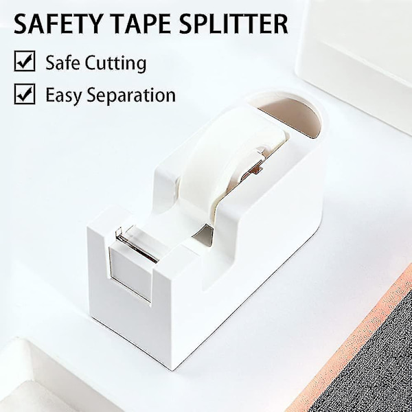 2-pack Tejpdispenser med Förvaring, Automatisk Klipphuvud, Scotch Tejp Hållare