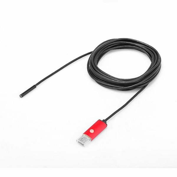 2-i-1 USB-endoskop 5,5 mm inspeksjonskamera Android 6 LED