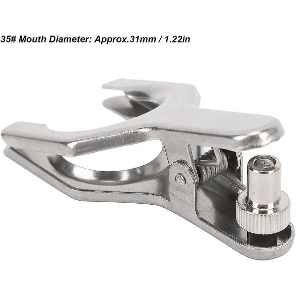 Spherical Pinch Clamp med Stærk Spændekraft - Rustfrit Stål - Spherisk Ledklemmeholder