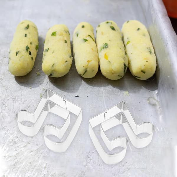 Musikknotekutter Musikkformer Bakeform Rustfritt Stål Glatte Kanter Solid Design