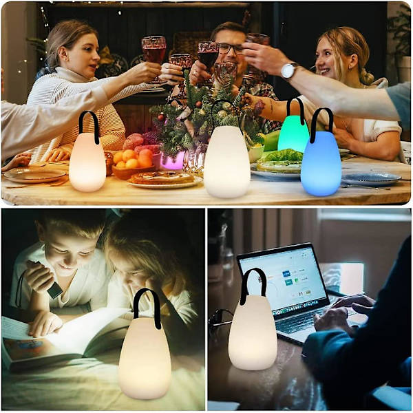 Latautuva pöytälamppu Ulko LED 8 väriä himmennettävä langaton pöytälamppu