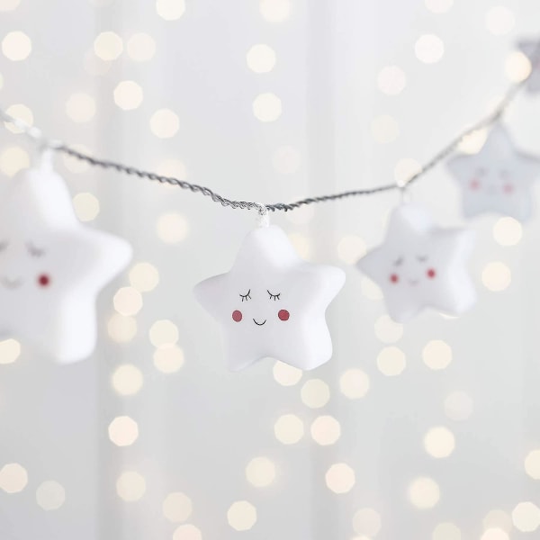 10 Led Starry Fairy Lights Børneværelse Batteridrevet